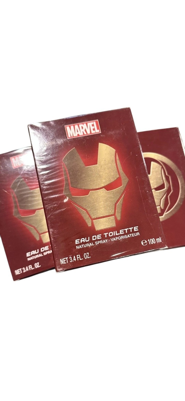 3 Marvel Iron Man EDT Spray 3.4 oz Cologne for Men Boys Brand New !!!