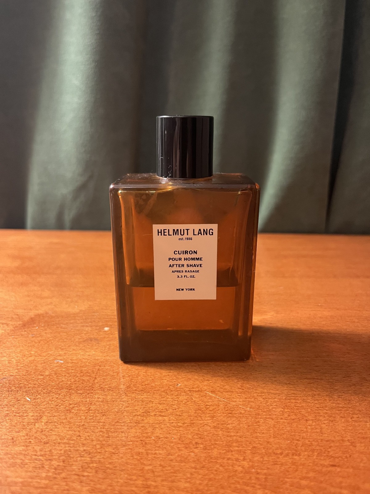 Helmut Lang Curion After Shave Amber Bottle
