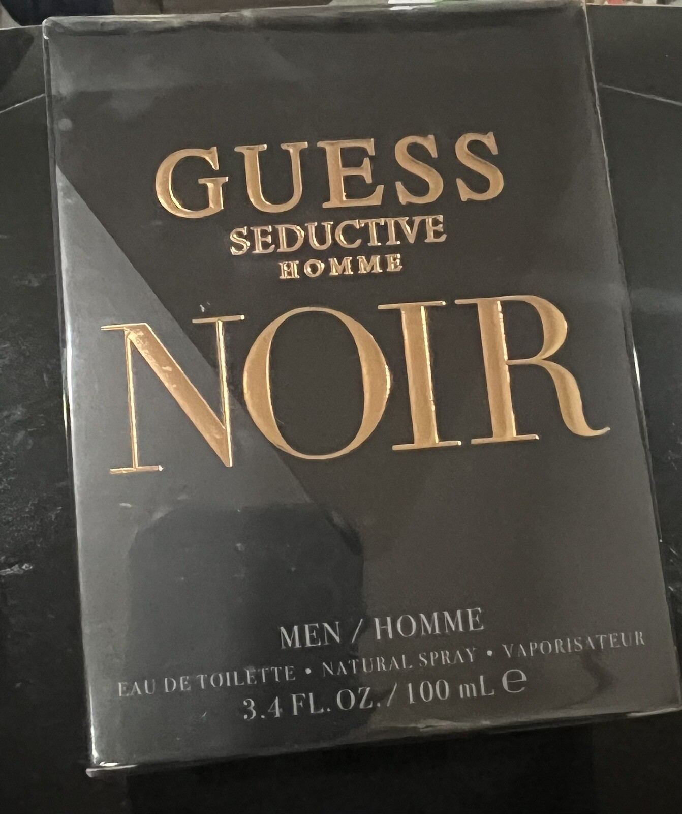 Guess Seductive Homme Noir by Guess 3.4 oz EDT Cologne for Men New In Box
