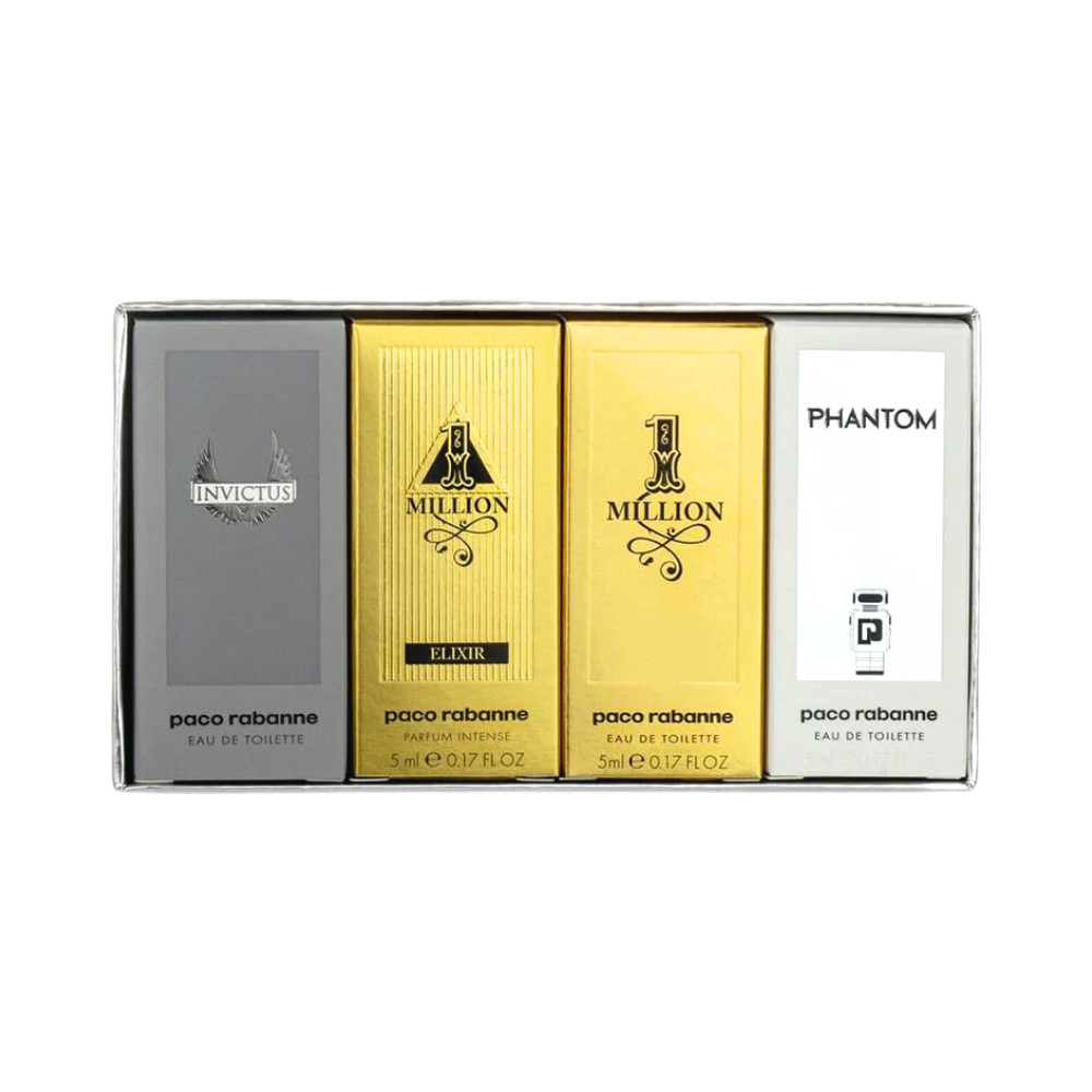 Paco Rabanne Men’s Cologne Set 4-PC Mini 0.17oz ea New in Box