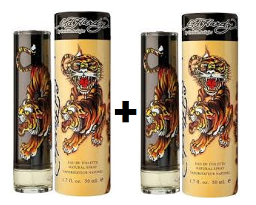 2 Pc Ed Hardy Men Cologne Christian Audigier EDT 1.7oz 50ml Sp New In Retail Box
