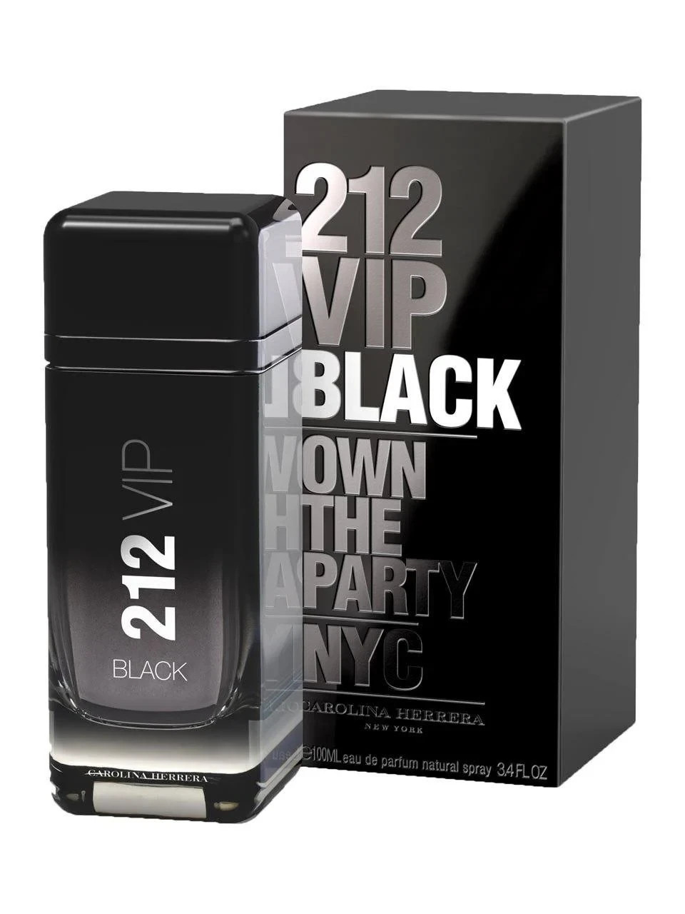 Carolina Herrera 212 VIP BLACK 3.4OZ EDP Spray Men New Sealed Box