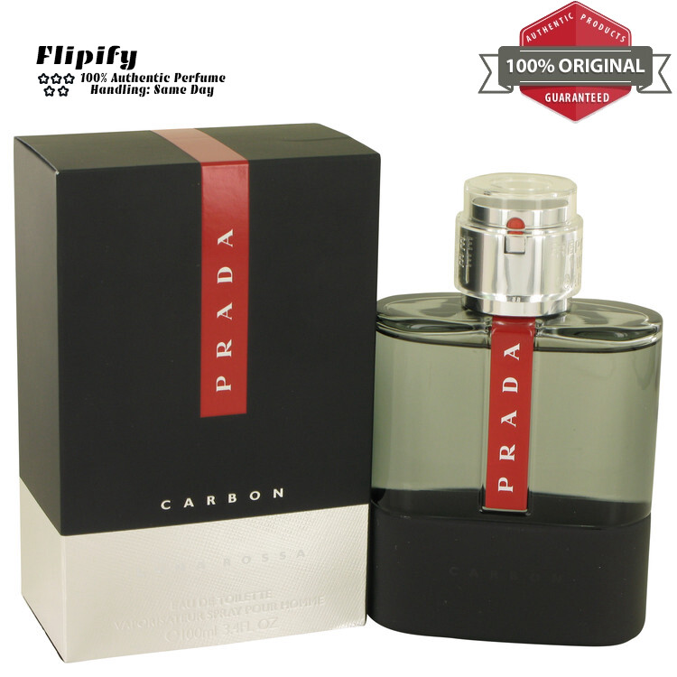 Prada Luna Rossa Carbon Cologne 3.4 oz EDT Spray for Men by Prada