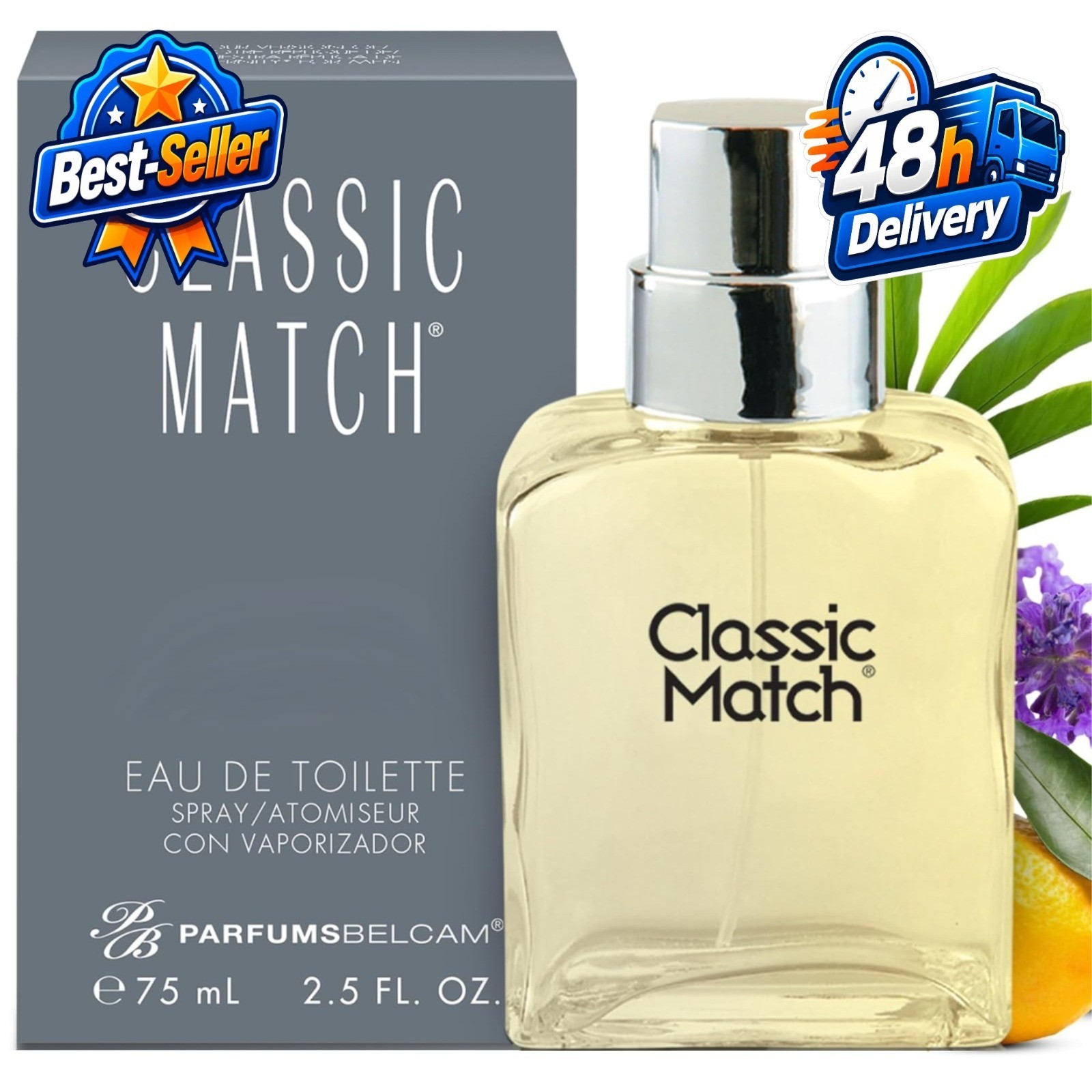 PB ParfumsBelcam Classic Match Eau De Toilette Spray 2.5 Fl Oz