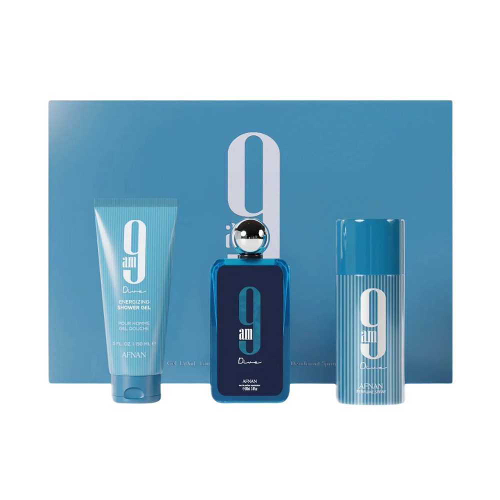 Afnan 9AM Dive 3 Piece Set for Men – New in Box