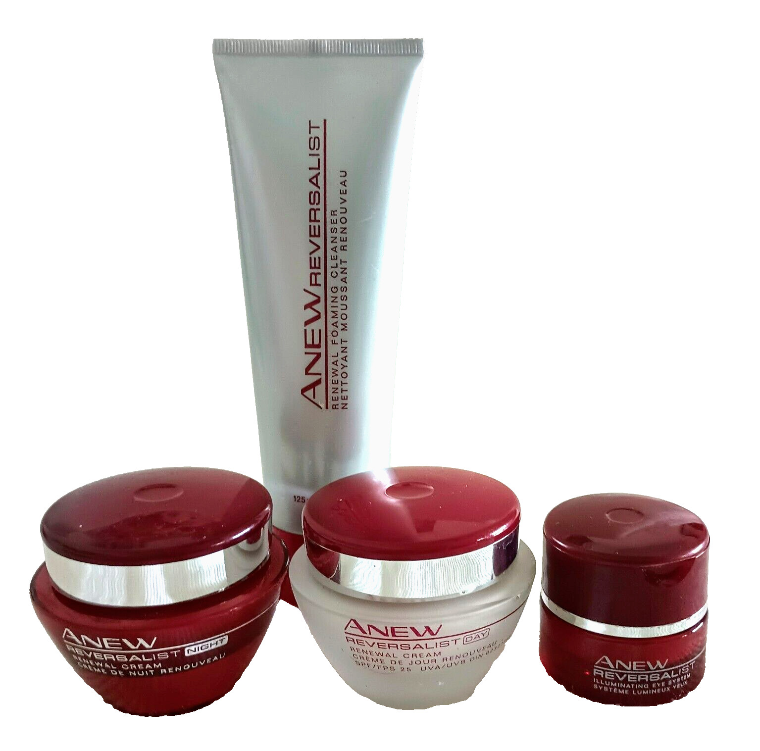 AVON ANEW REVERSAlIST-Foam Cleanser/DaySPF25/Night/Eye Dual Lift Give to Gift💕