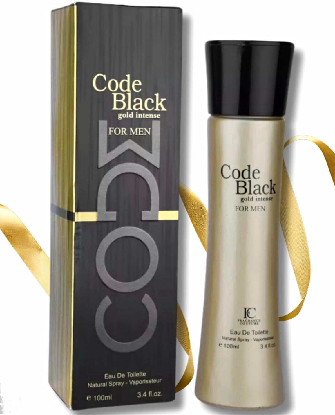 FC Fragrances Code Black Gold Intense Eau de Toilette Spray 3.4 fl oz