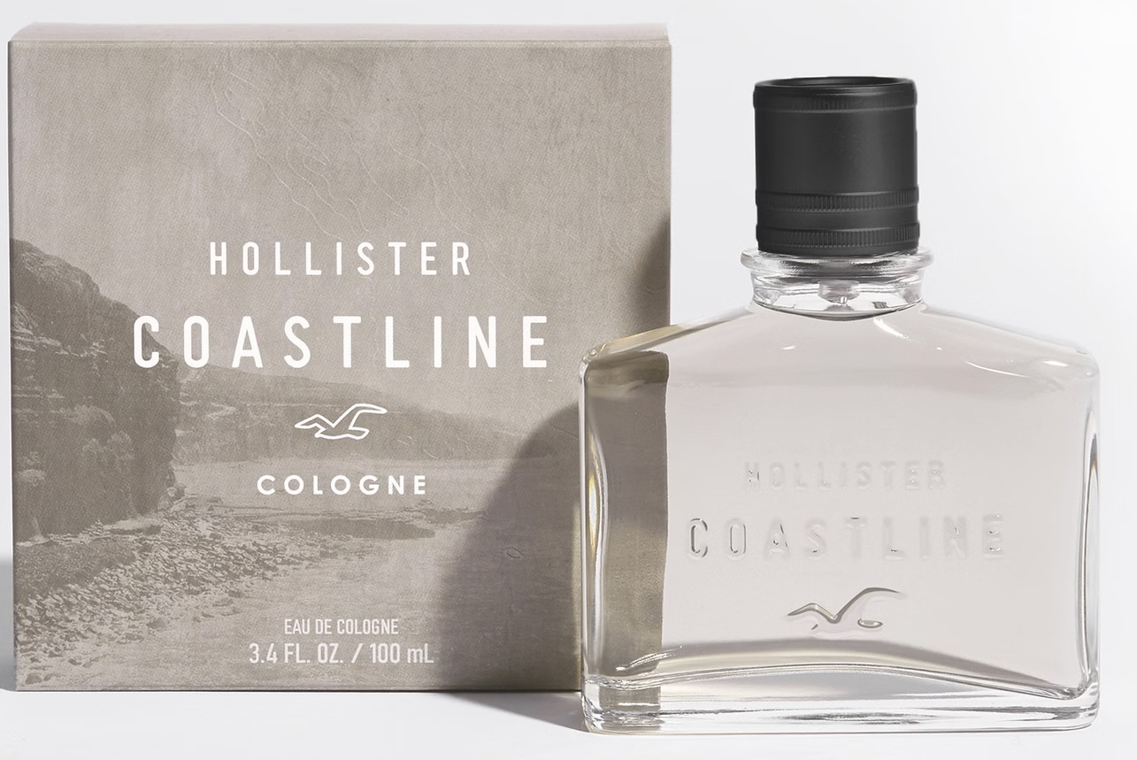HOLLISTER COASTLINE COLOGNE FOR MEN 3.4 OZ 100 ML EAU DE COLOGNE NEW SEALED BOX