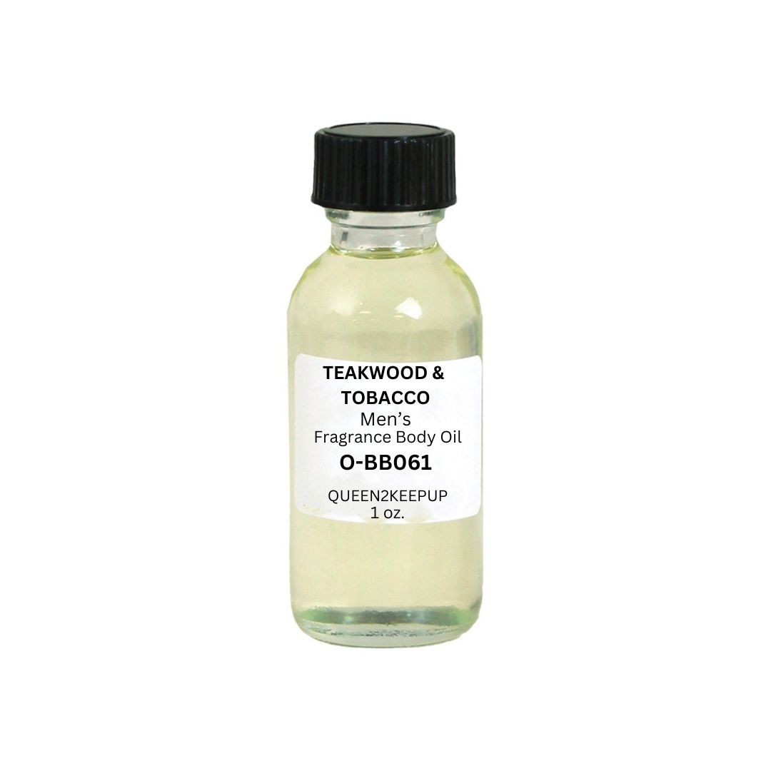 Teakwood & Tobacco (Men) Body Oil 1 oz Fragrance All Natural Scent