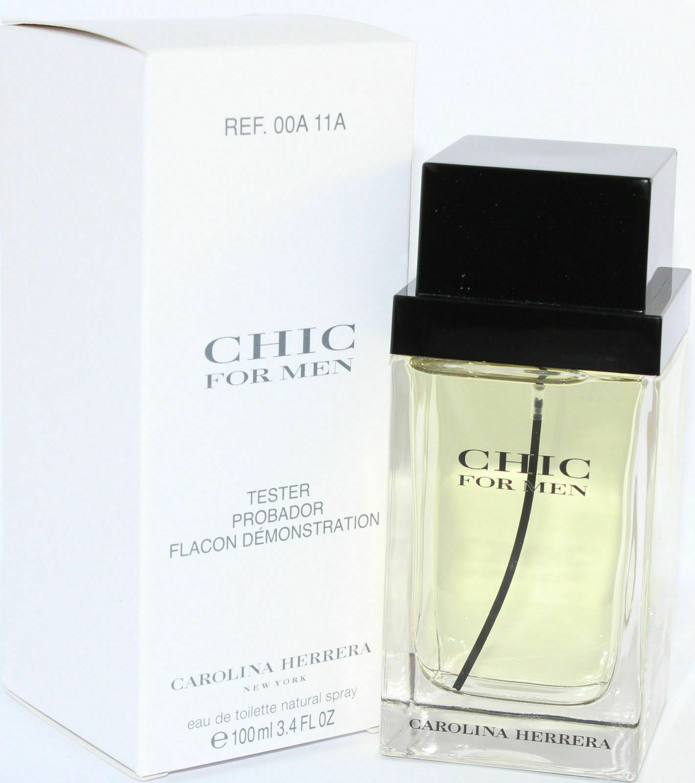 Chic For Men 3.4 Oz Edt Spray (Unbox With Cap) For Men By Carolina Herrera