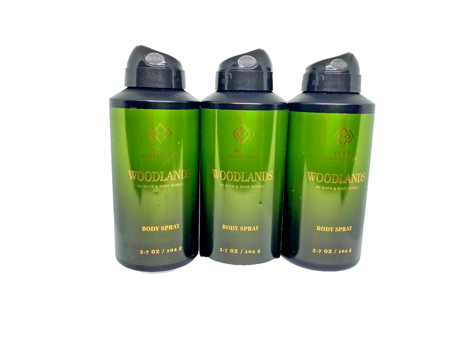 Bath and Body Works Men’s Woodlands BODY SPRAY * 3.7 OZ/ 104G *SET OF 3*