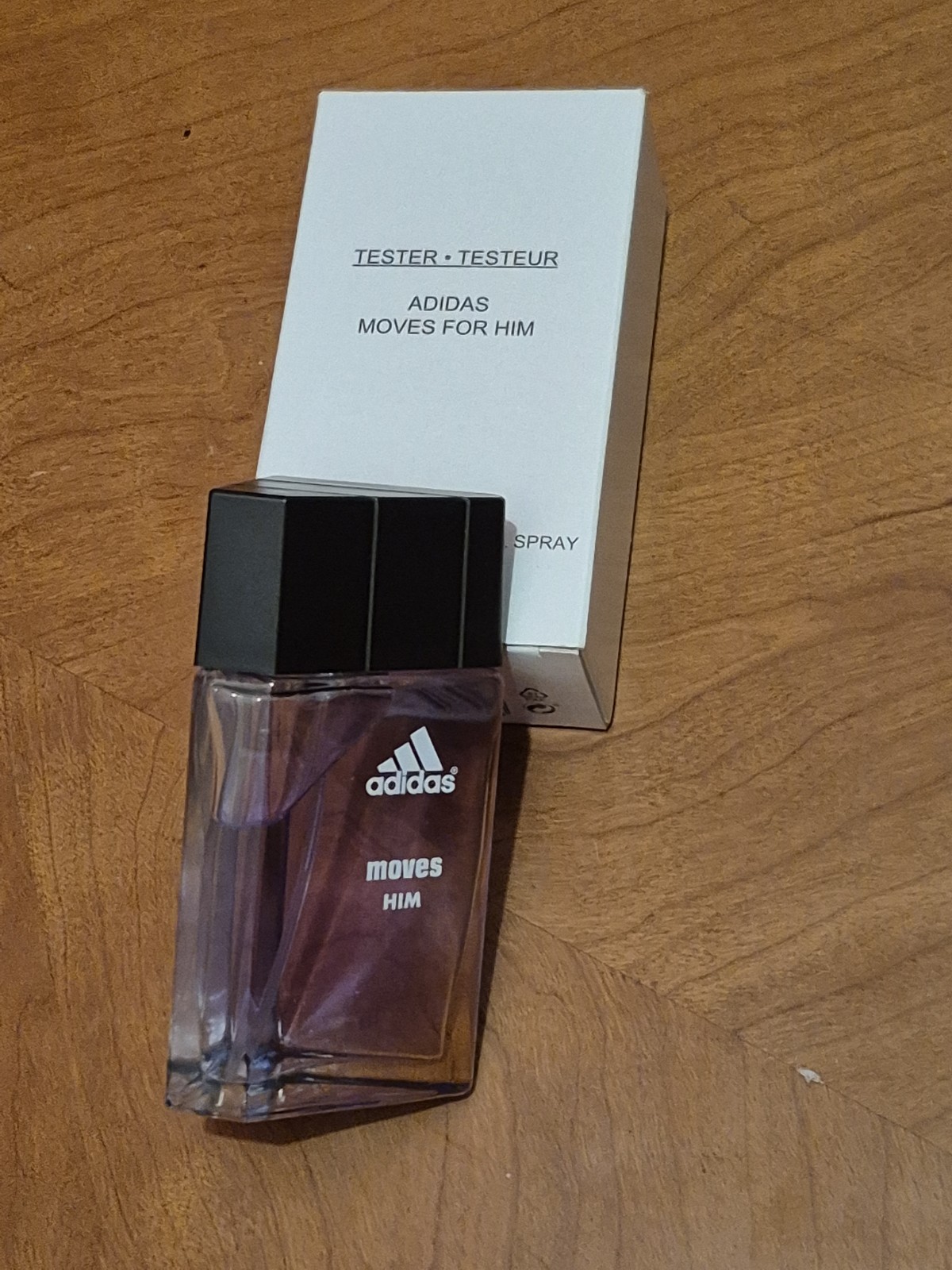 Tester. ADIDAS Moves Him EDT Spray 1.6 fl.oz for men.