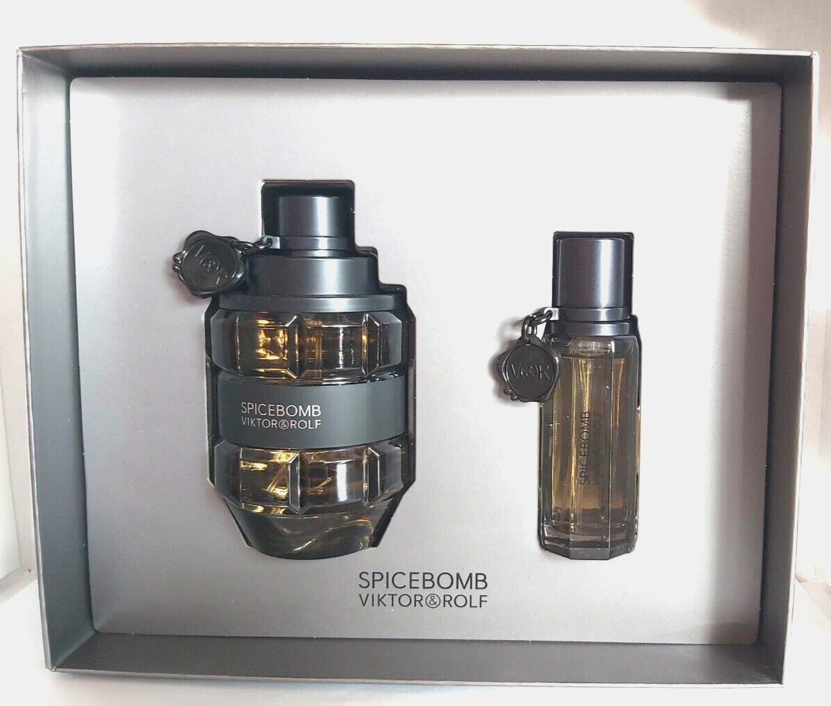 Viktor & Rolf Spicebomb Eau De Toilette Spray Gift Set For Men 3.04 oz + 0.68 oz