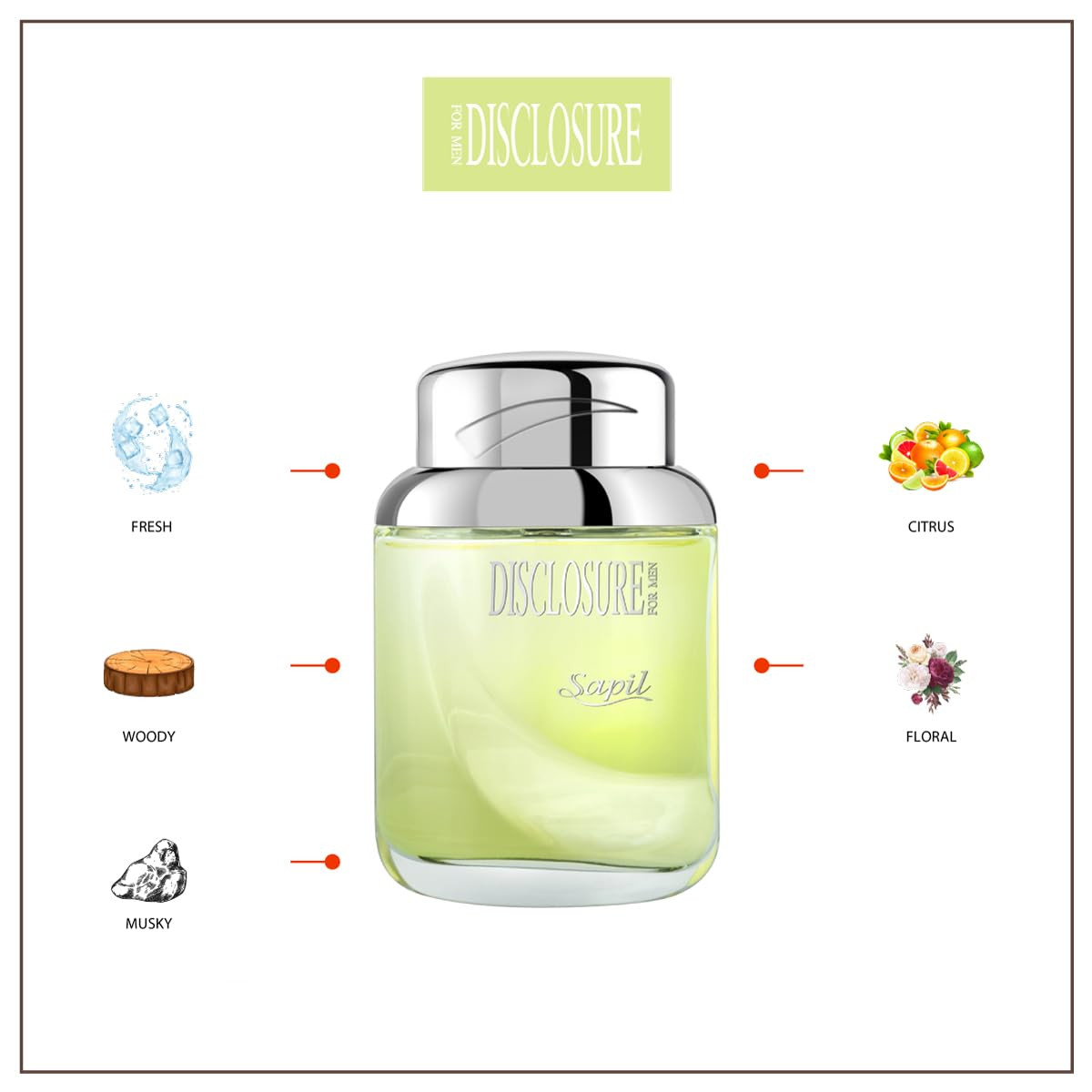 Disclosure Perfume for Men – Long-Lasting Dubai Cologne 3.4 Oz (100 Ml) – Woody