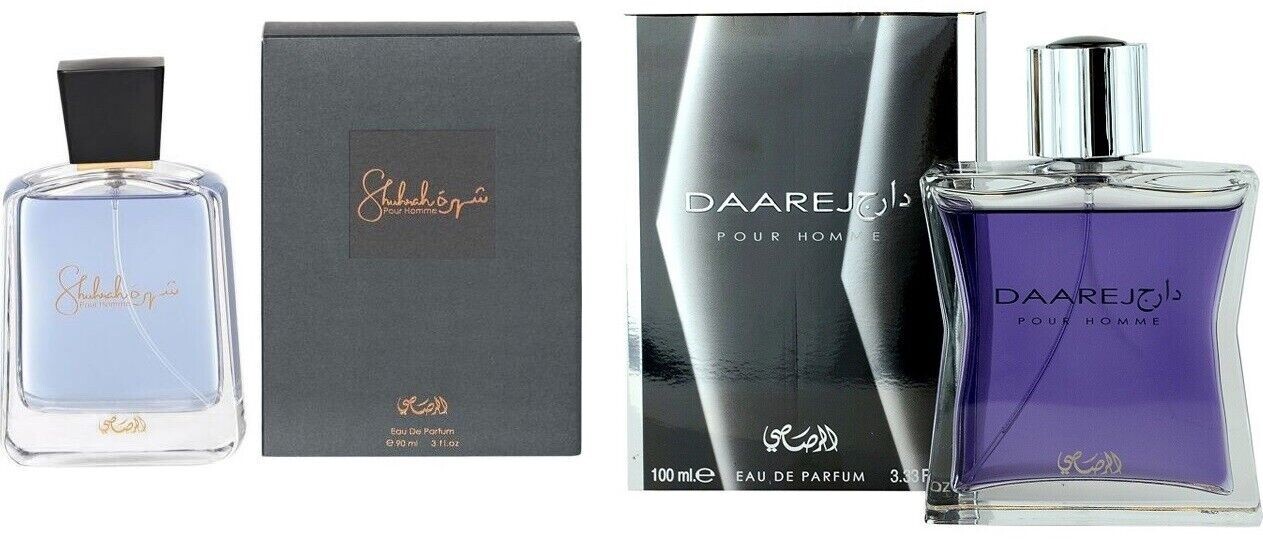 NEW RASASI SHUHRAH & DAAREJ POUR HOMME EAU DE PARFUM COMBO PACK FOR MEN