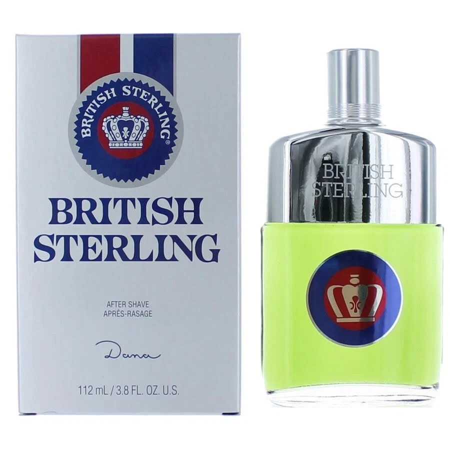 British Sterling by Dana Men Aftershave 3.8 oz Classic Fragrance Splash 1 Pack