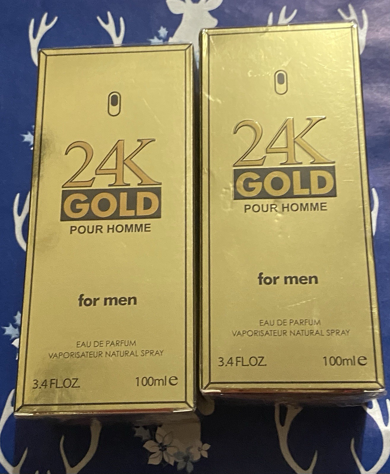 2btls. 24k Gold Pour HOMME & Good Standard For Men. 100ml. Each