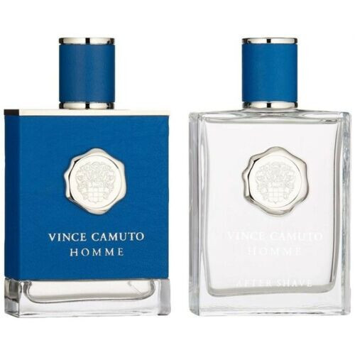 Vince Camuto Homme 2 Piece Gift Set 3.4oz EDT 3.4 oz After Shave (DISTRESSED)