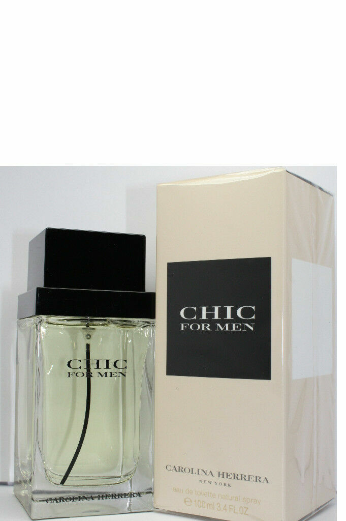 Chic By Carolina Herrera 3.4oz/100ml Edt Spray For Men New In Box