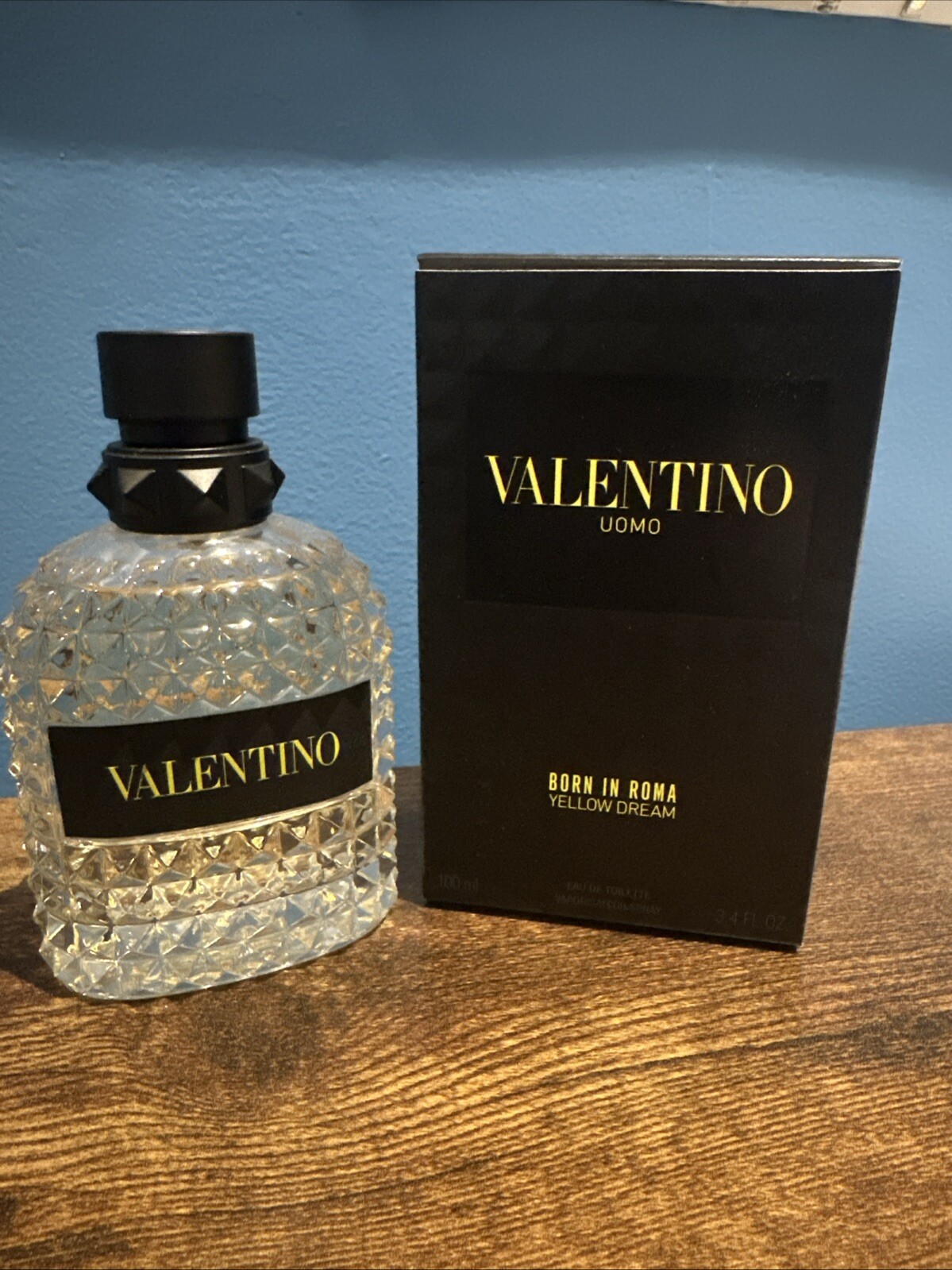 Uomo Born In Roma Yellow Dream by Valentino for men EDT 3.3 / 3.4 oz New in Box
