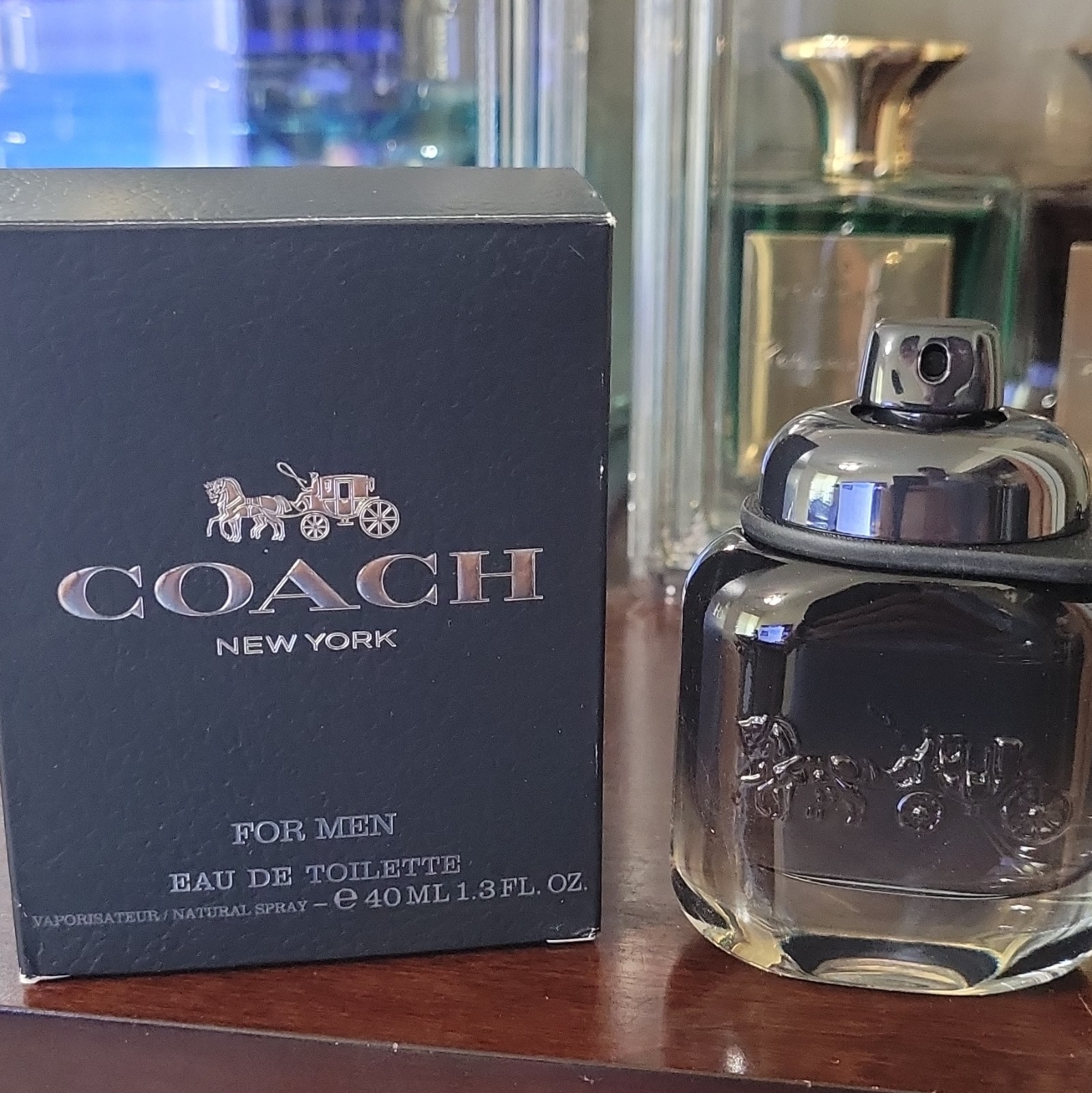 Coach New York For Men Eau de Toilette Spray, Travel Size 1.3 fl oz
