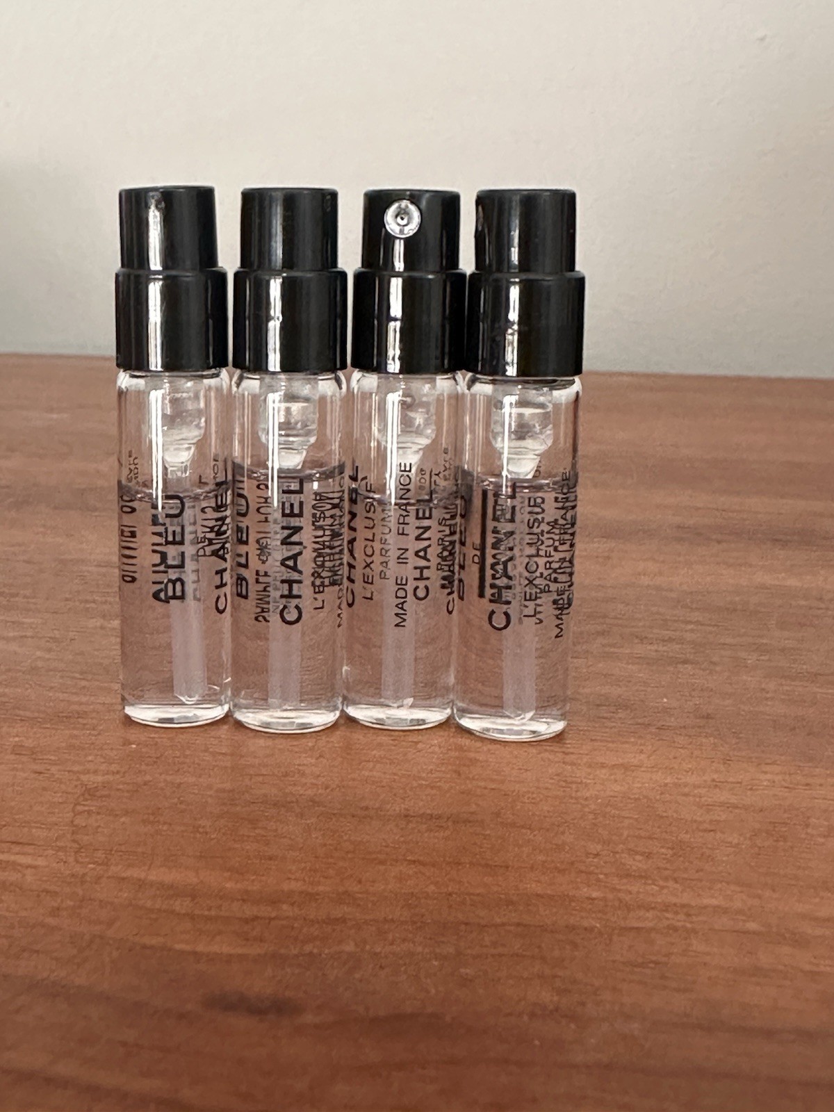 Chanel Bleu De Chanel L’EXCLUSIF (1.5 ML) X 4 Parfum Sample Spray *2025*