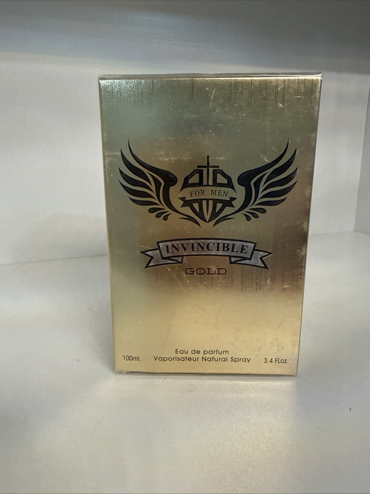 Invincible Gold For Men Eau De Parfum 100ml 3.4oz Cologne Spray New Sealed