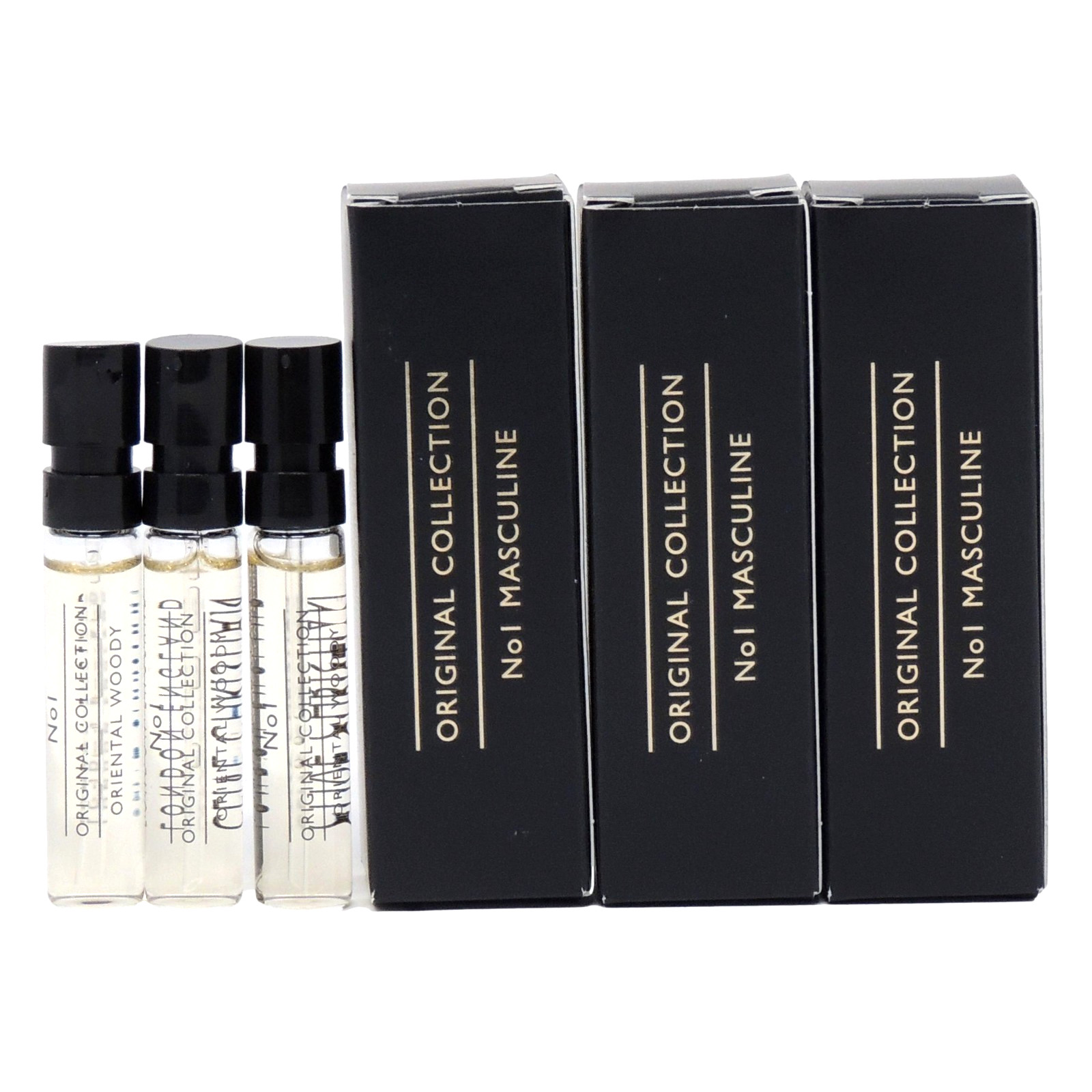 CLIVE CHRISTIAN NO 1 MASCULINE EDP 2.0ml .06fl oz x 3 COLOGNE SPRAY SAMPLE VIALS