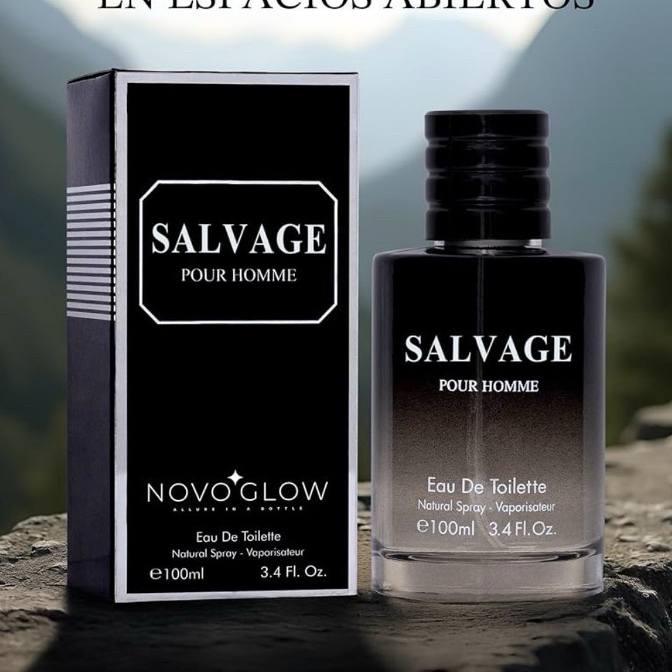 NOVOGLOW Salvage Pour Homme & Salvage Extrait EDT EDP Spray 100ml 3.4 fl oz