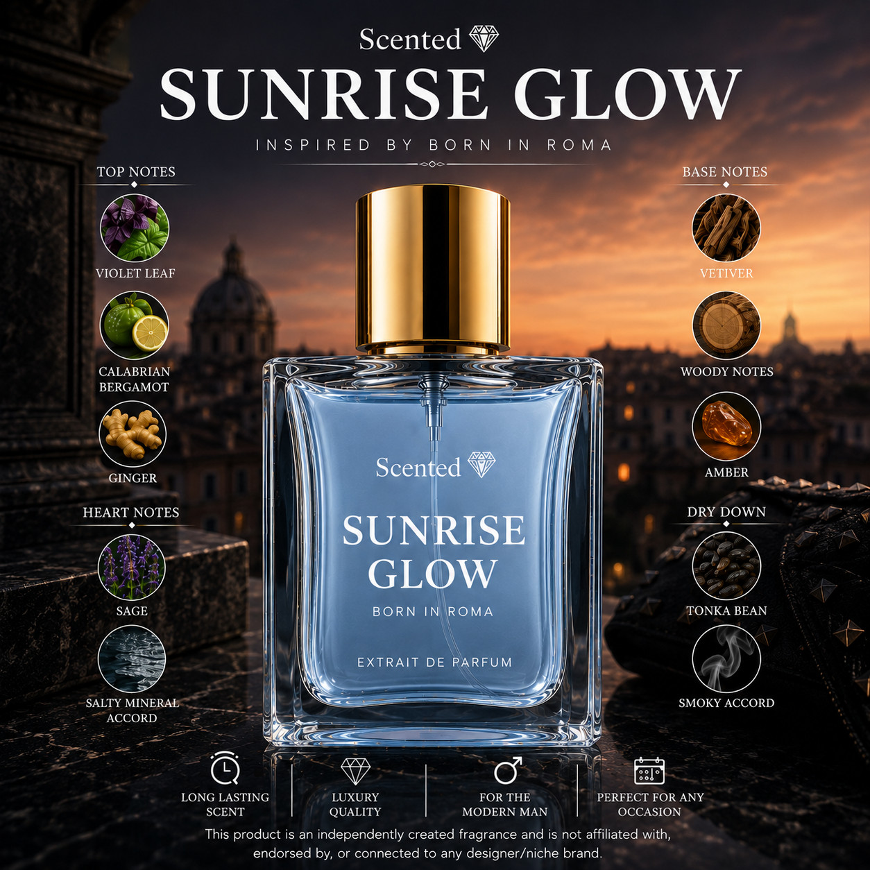 Strong Alternative to Born in Roma | Choose Size | Extrait De Parfum | For Men