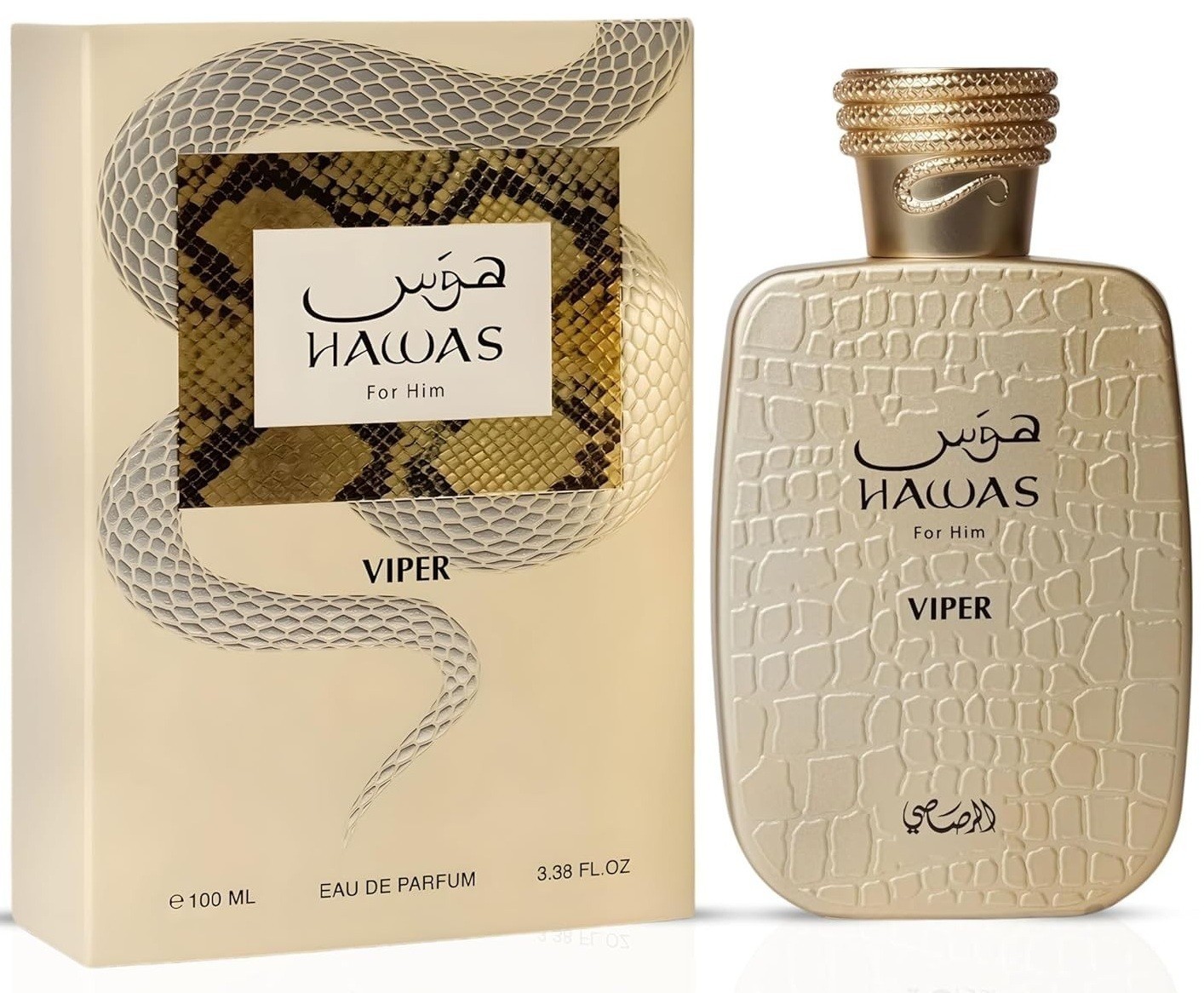 Hawas Viper for Him by Rasasi EDP Eau De Parfum Spray – 100 ML (NEW RELEASE)