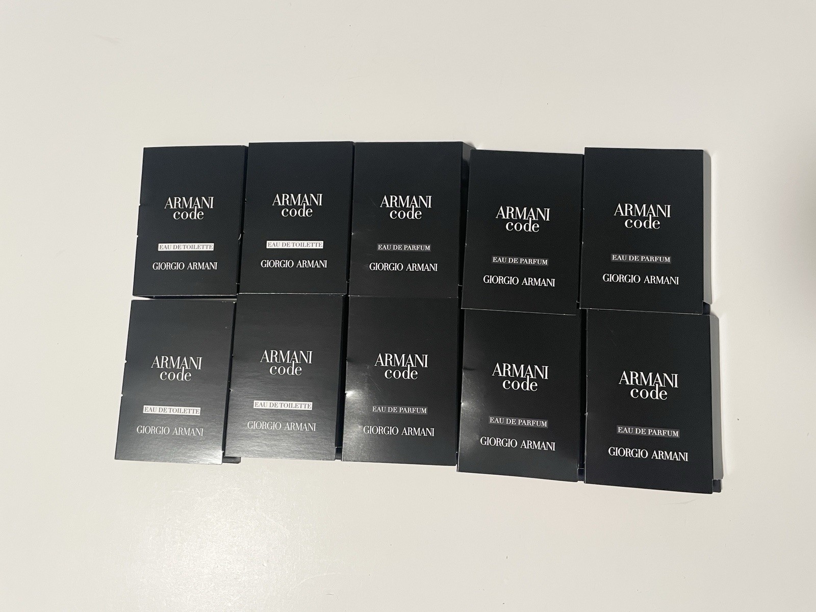 10 GIORGIO ARMANI Code Sample Spray Mixed Lot 0.04 fl oz 1.2 mL