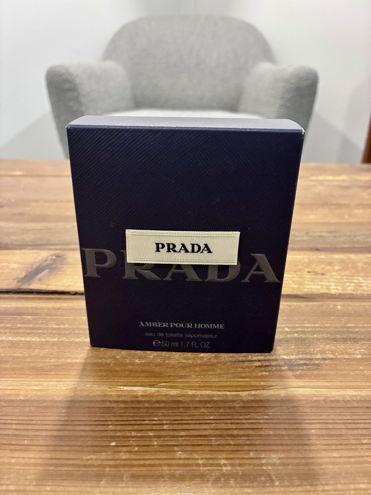 PRADA Amber Pour Homme Eau de Toilette Spray 1.7 fl oz (50ml) Made In Spain