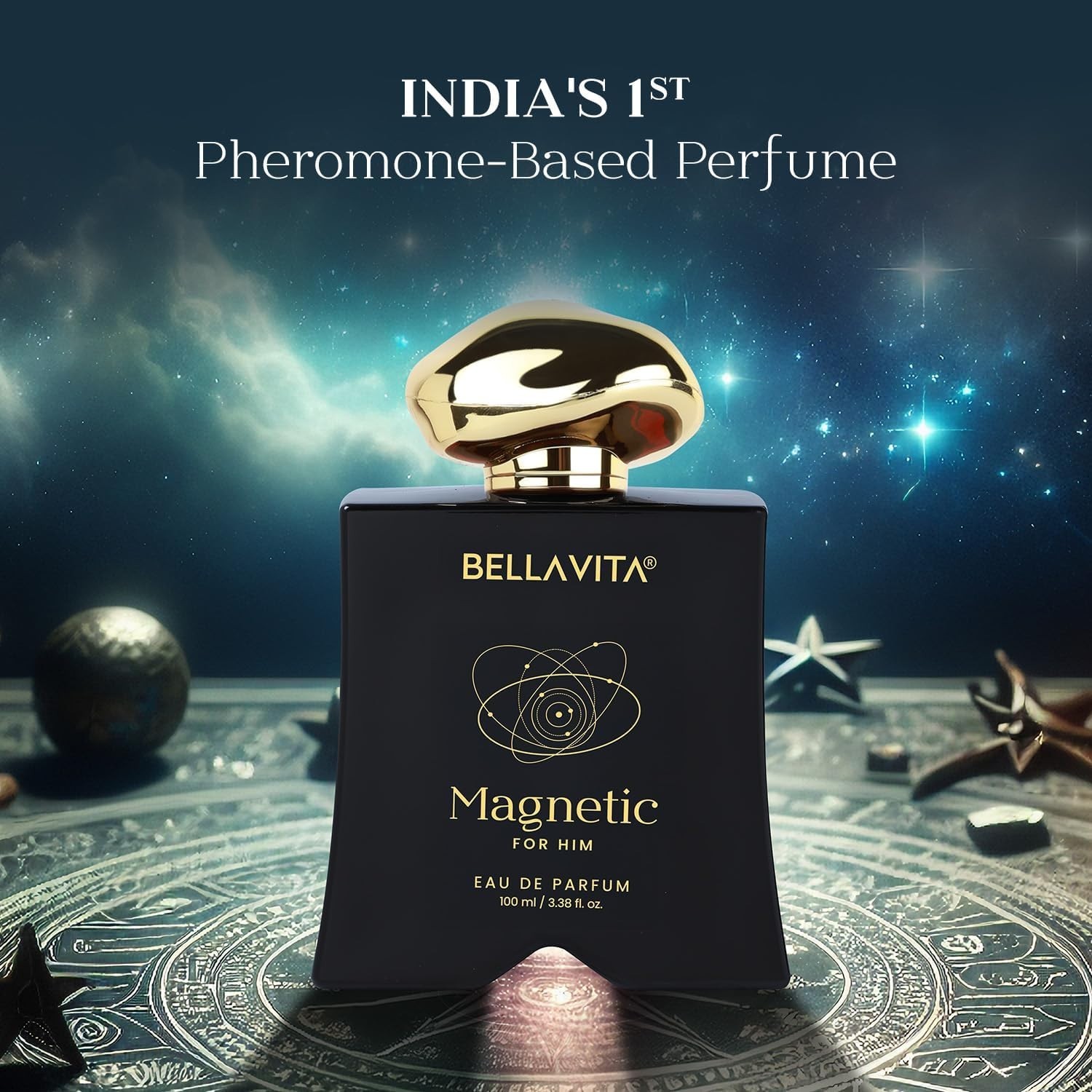BELLAVITA Mood Collection Magnetic EDP 100ml Long Lasting Perfume for Men Luxury