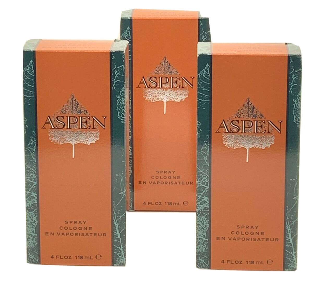 Lot of 3 Pc – Coty Aspen 4 oz/120 ml Men’s Eau de Cologne Spray New in Box