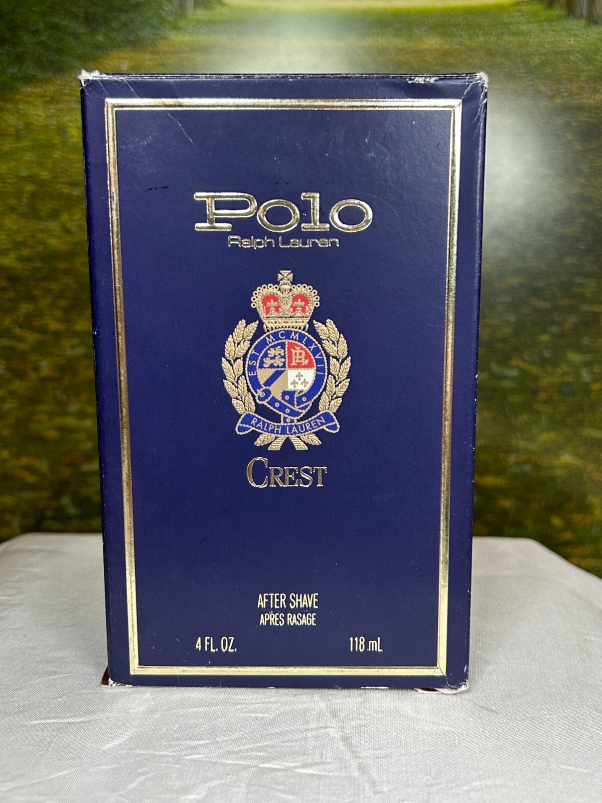 POLO RALPH LAUREN CREST COSMAIR 118ML AFTERSHAVE VINTAGE SPLASH GFT2 (NEW W/BOX)