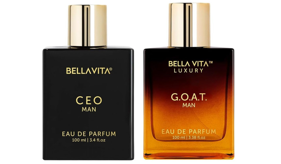 BellaVita Luxury Sigma Male (CEO Man & GOAT Man) Perfume Cologne for Men 2x100ml