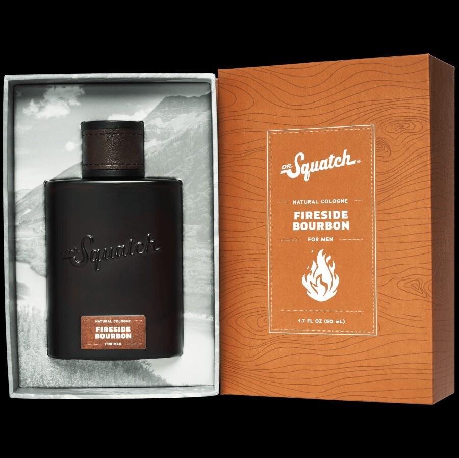 New! Dr. Squatch Fireside Bourbon Natural Cologne For Men 1.7fl oz (50ml) Sealed