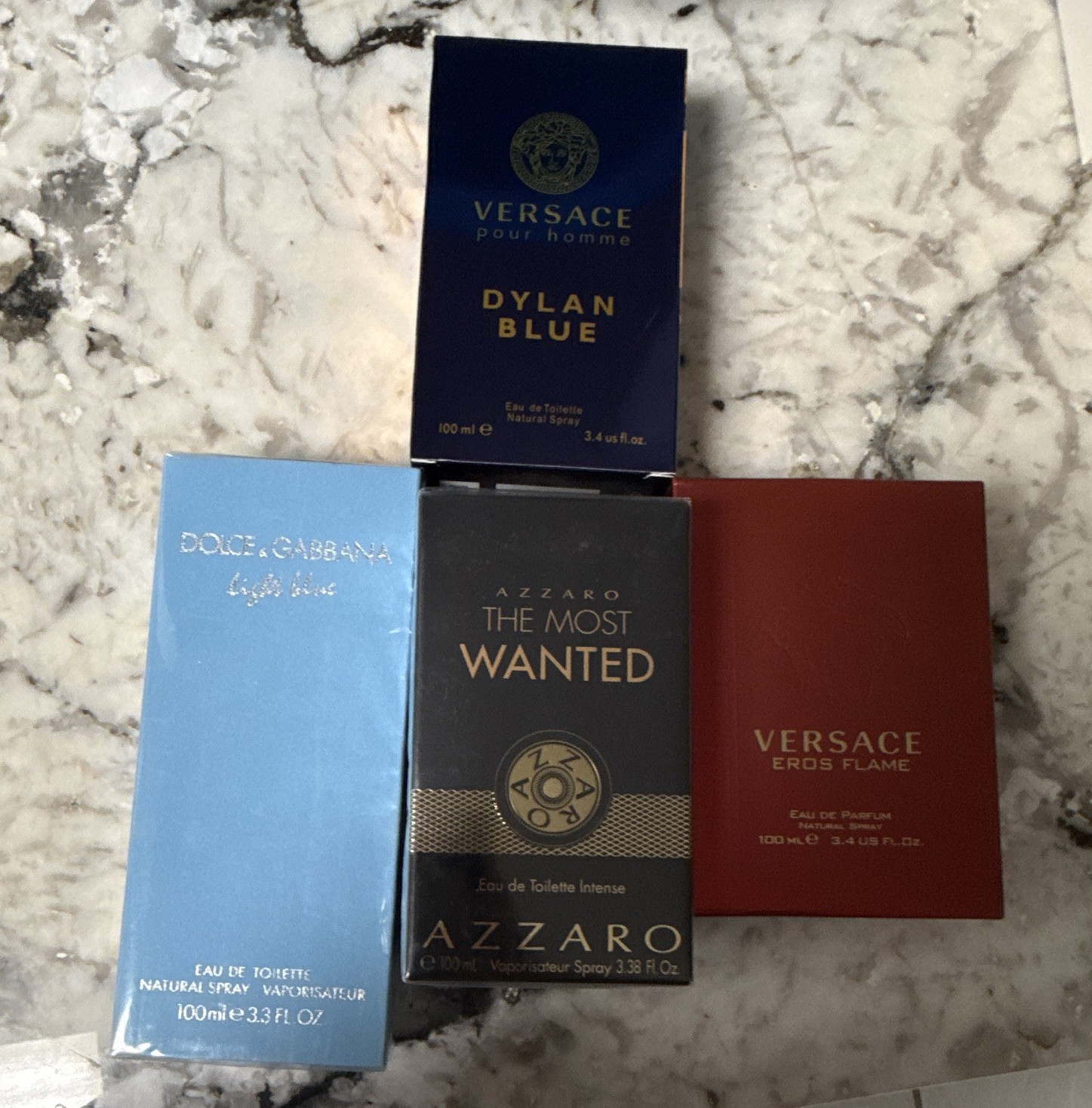 Versace Pour Homme Dylan Blue Eau de Toilette Spray, Regular Size 3.4 fl oz