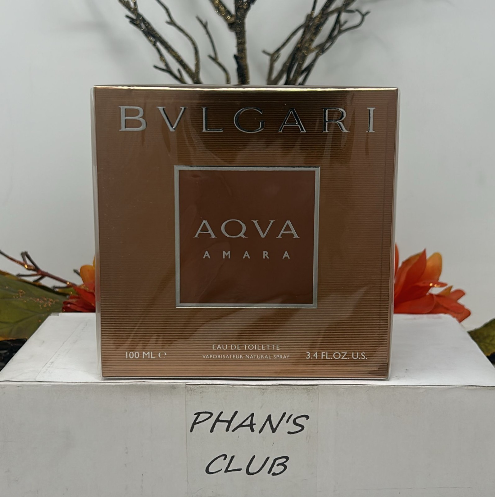 Bvlgari Aqva Amara 3.4oz Eau de Toilette Woody Aquatic Cologne for Men