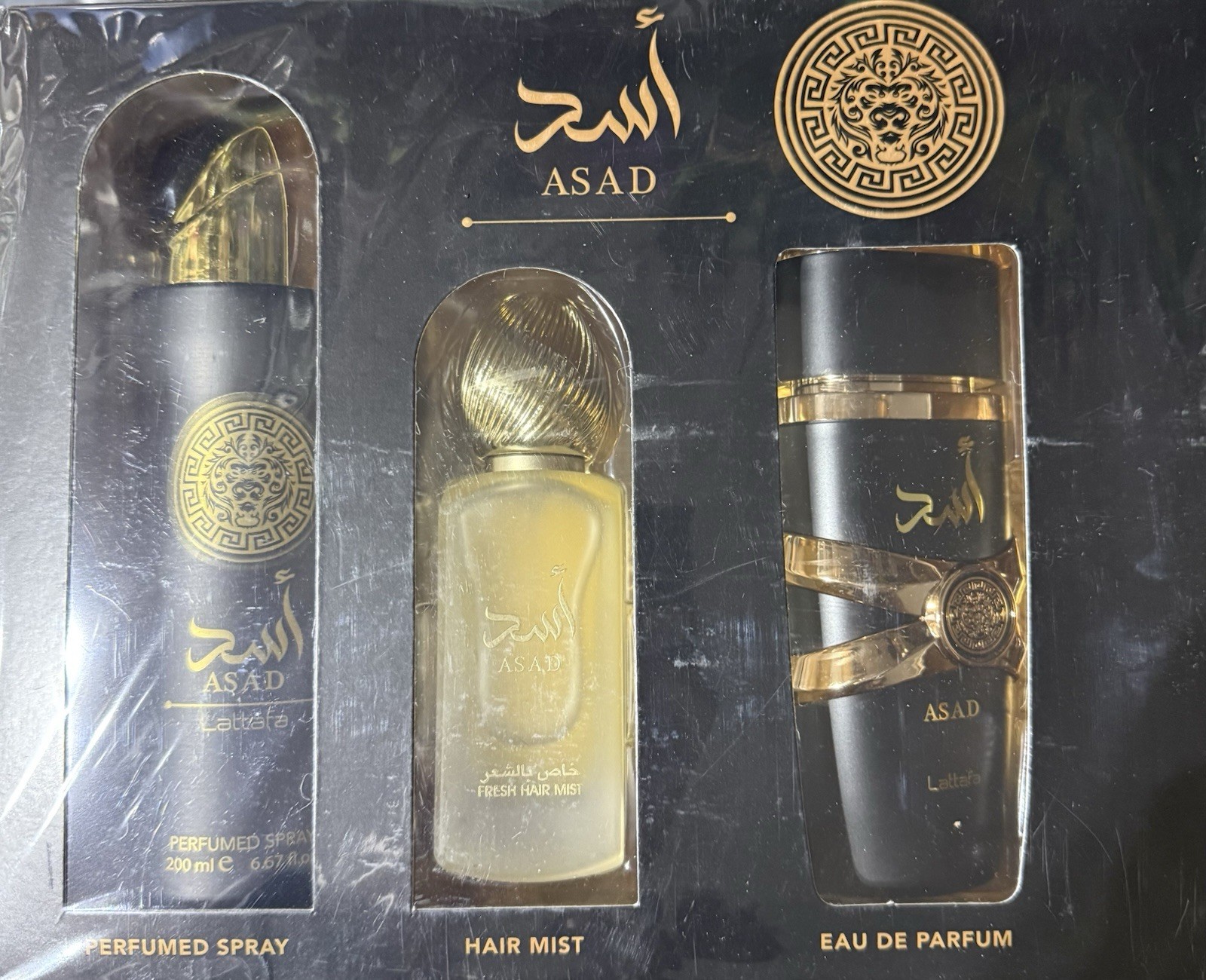 Lattafa Men’s ASAD 3pcs EDP Gift Set Fragrances 6290362340126