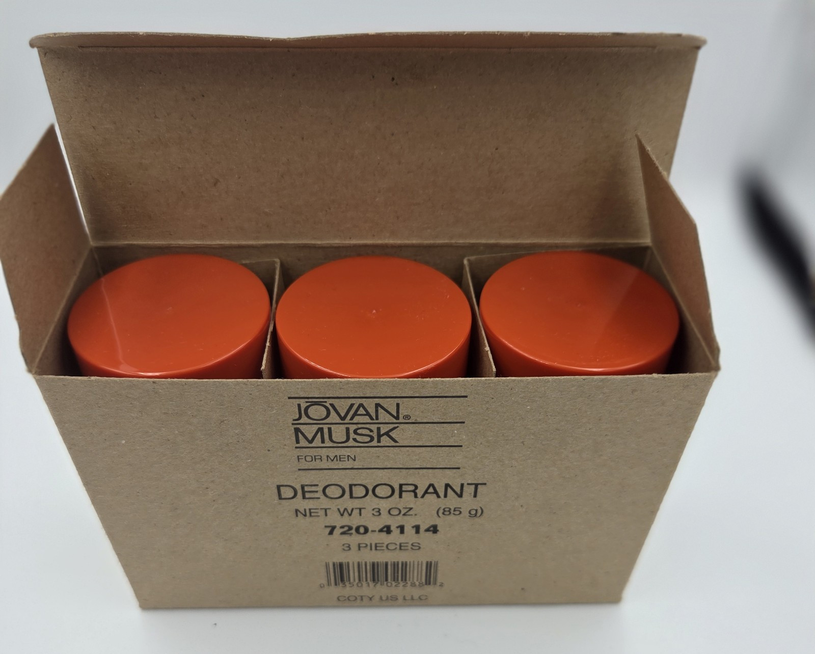 3 Pack Vintage Jovan Musk Alcohol Free 3oz Stick Deodorant For Men NOS