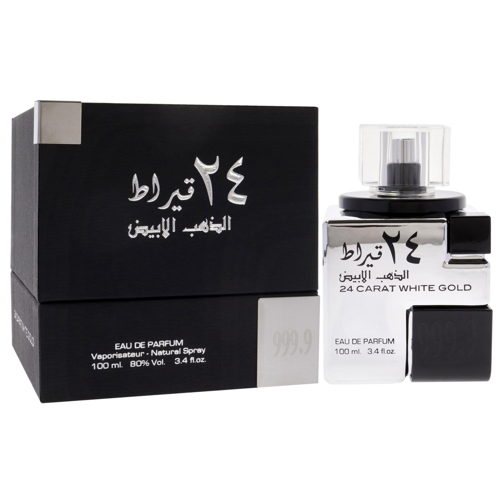 24 Carat White Gold – Fresh, Spicy, Woody – Eau de Parfum Spray Long-Lasting …