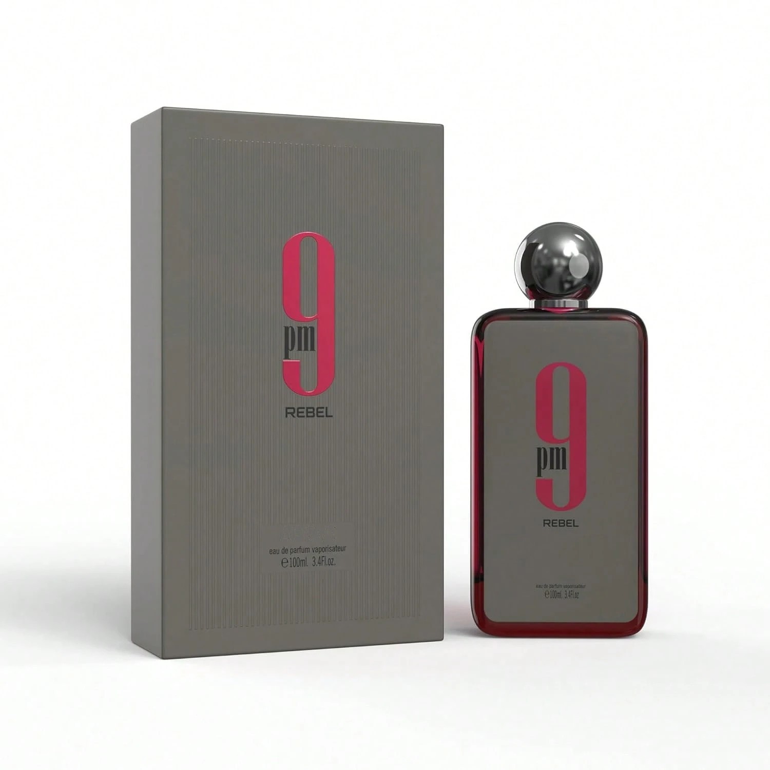 Afnan 9 PM Rebel Unisex Eau De Parfum 3.4 Fl. Oz. – Fragrance for Men And Women