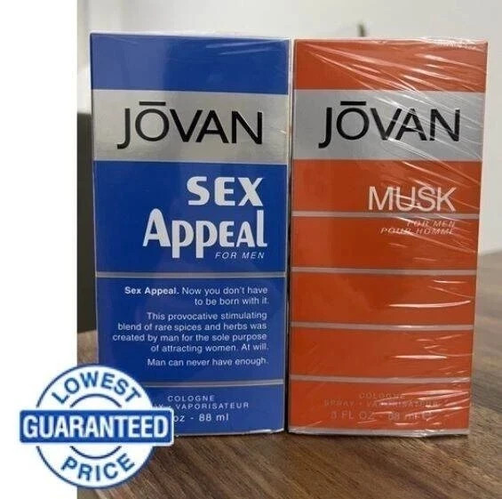 Jovan SEX APPEAL & Jovan Musk Perfume combo- 88 ml Each for Men | LIMITED STOCK
