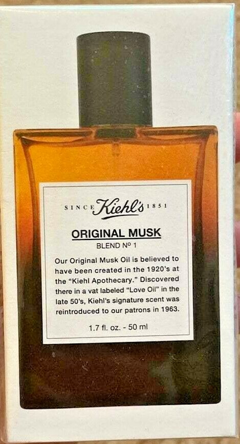 KIEHL’S ORIGINAL MUSK BLEND No.1 Spray EDT UNISEX 1.7 Oz / 50 ml New in Box