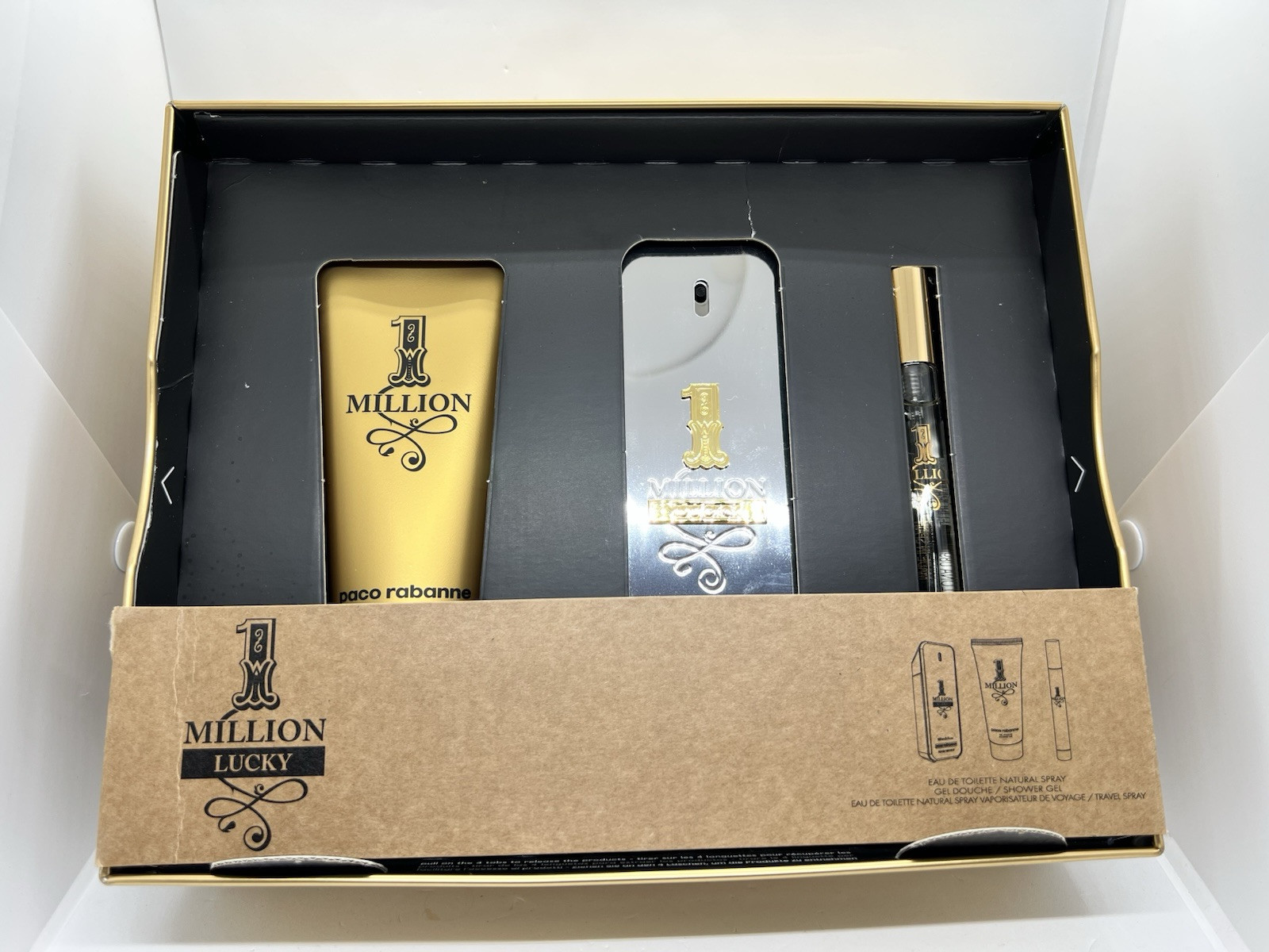 Paco Rabanne 1 Million Lucky edt 100ml 3-Piece Gift Set (Discontinued)