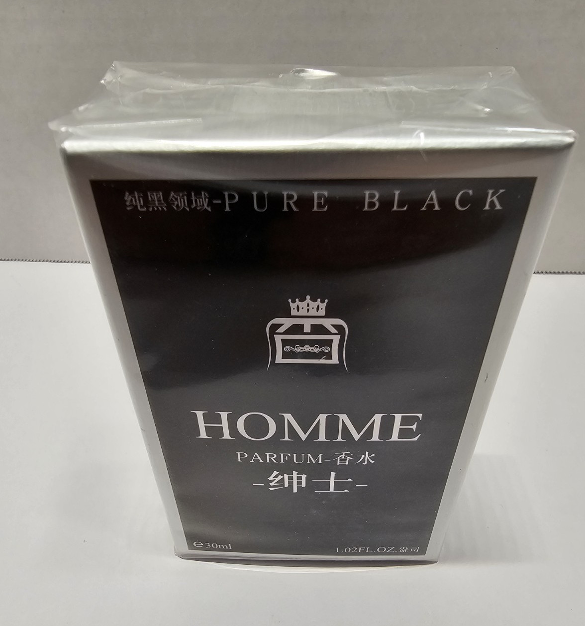 JEAN MISS Pure Black Homme Parfum Spray, 30 ml (1.02 fl oz) Regular Size