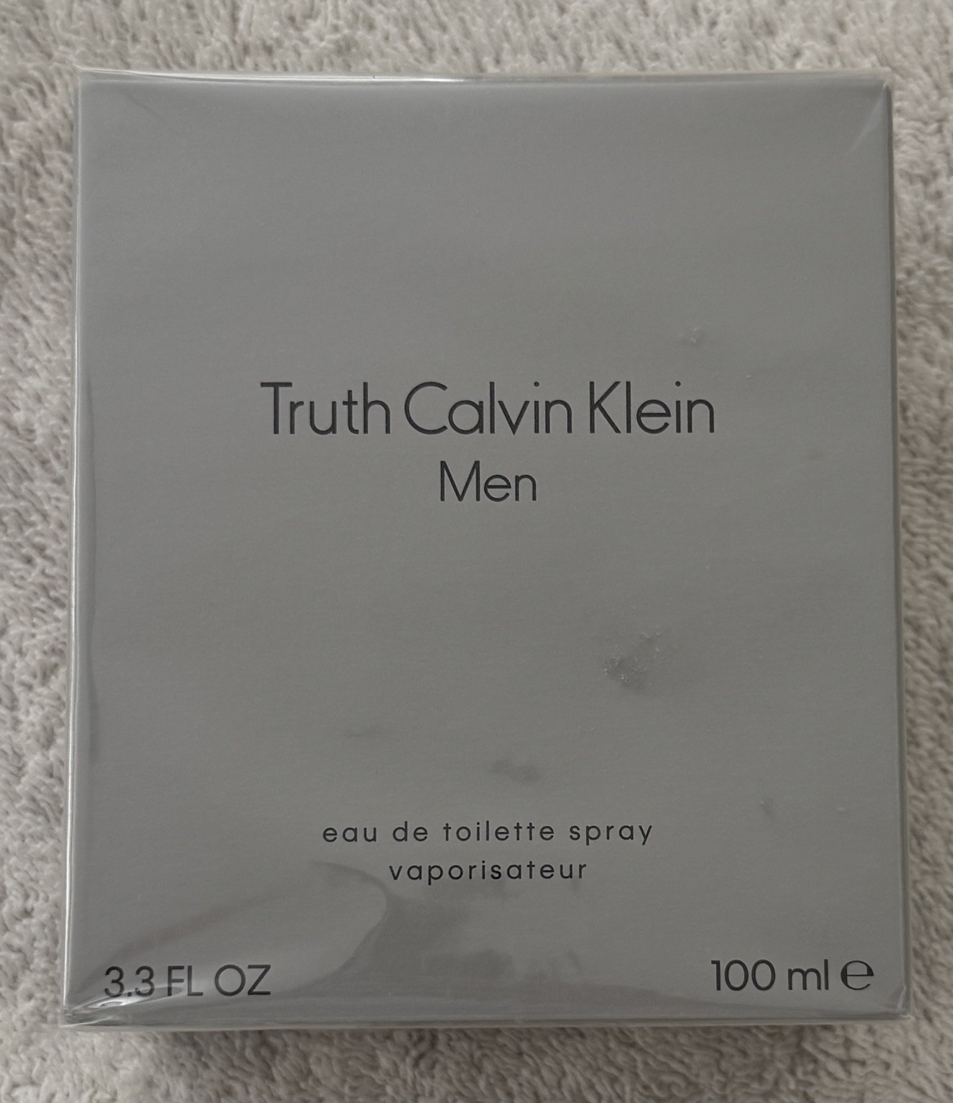 Truth by Calvin Klein for Men Eau de Toilette Spray 3.3oz (in original wrapper)