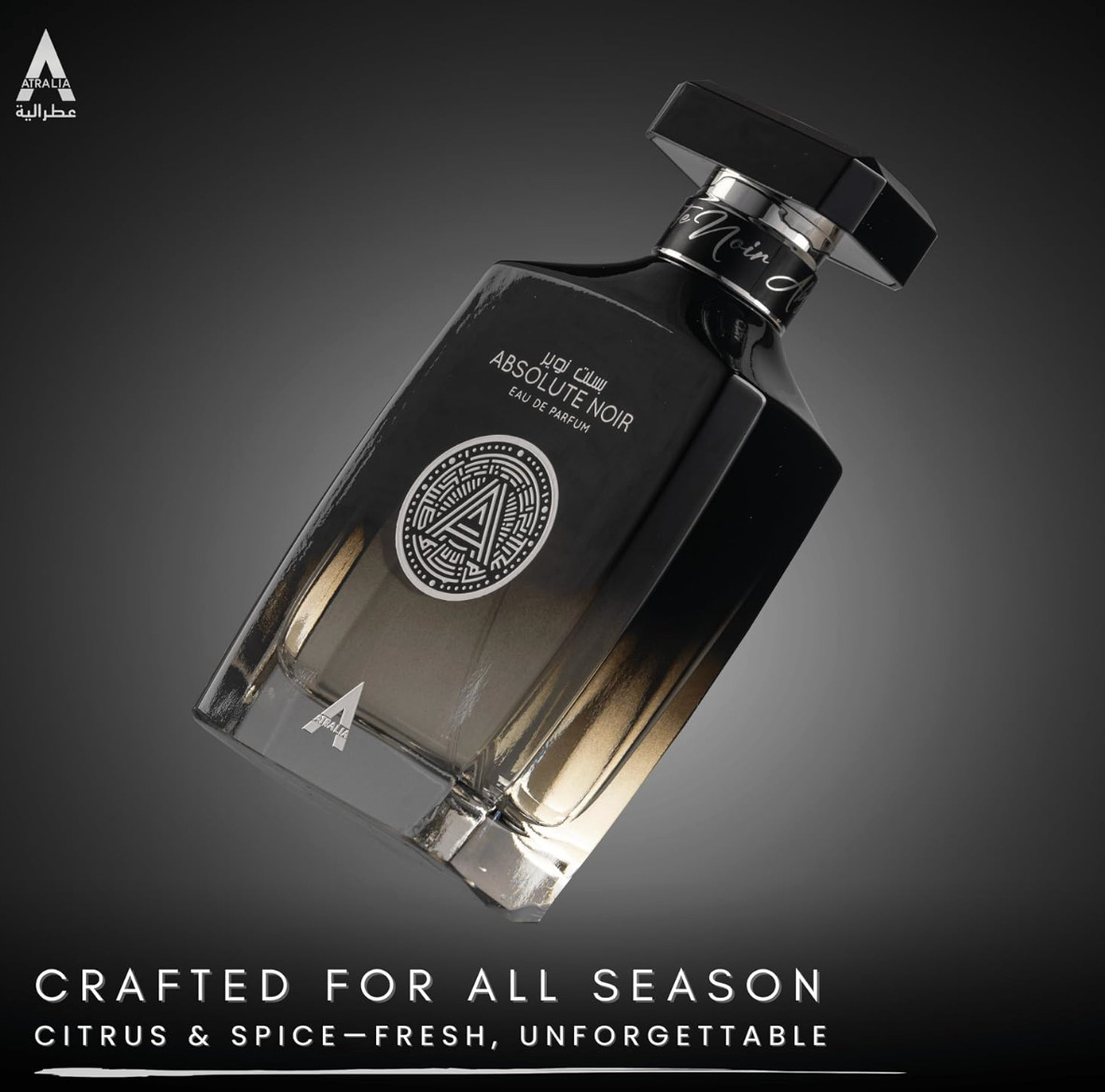 Atralia Absolute Noir EDP Spray 3.4 Oz For Men